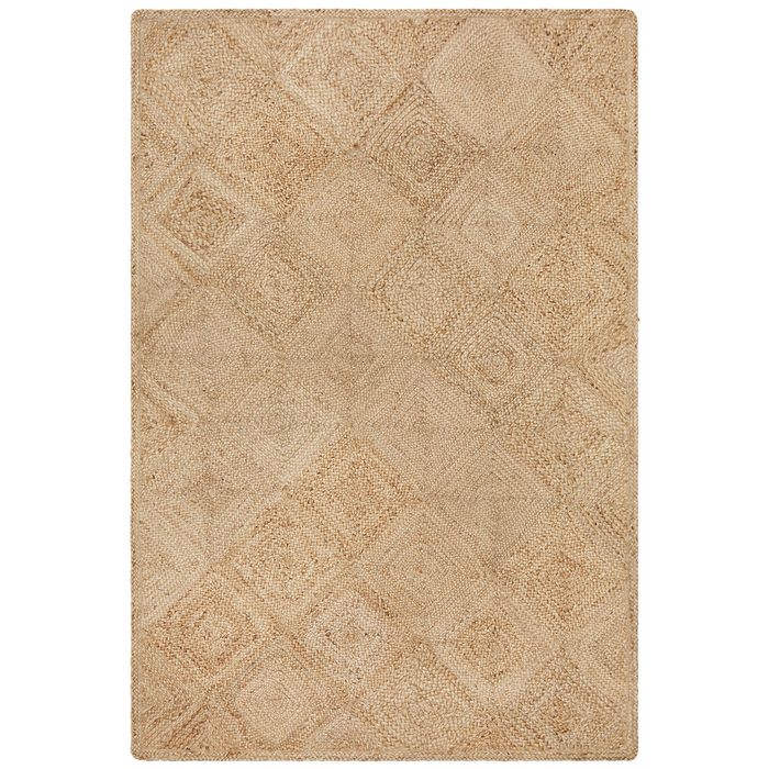 The Rug Connection Gallery Hatch Natural Jute 320x230cm - Extra Large Handwoven Jute Indoor Floor Rug