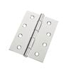 Zenith 100mm Polished Chrome DURAsmooth™ Fixed Pin Butt Hinge