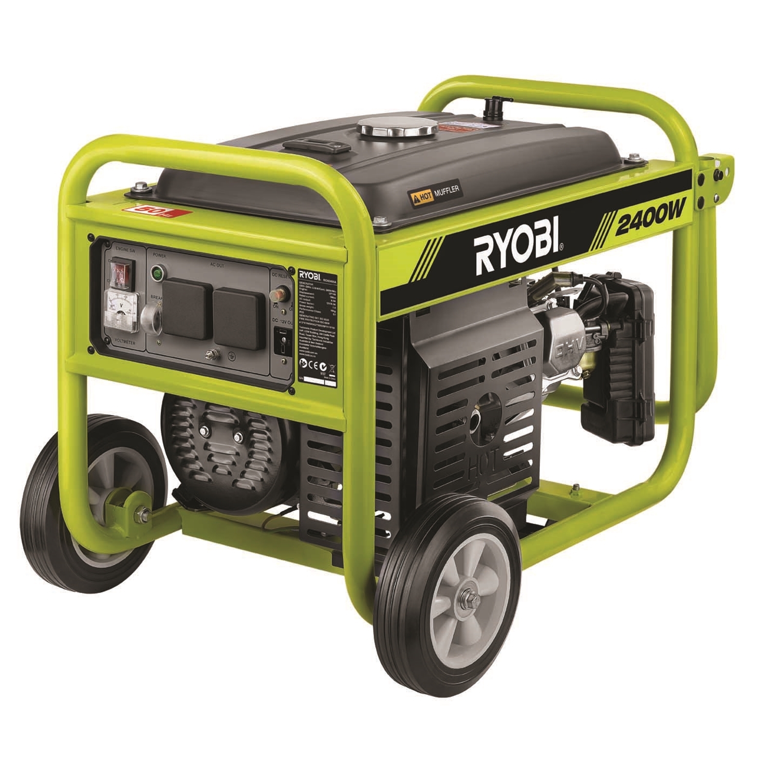 Ryobi 2400W Portable 4 Stroke Petrol Generator product image