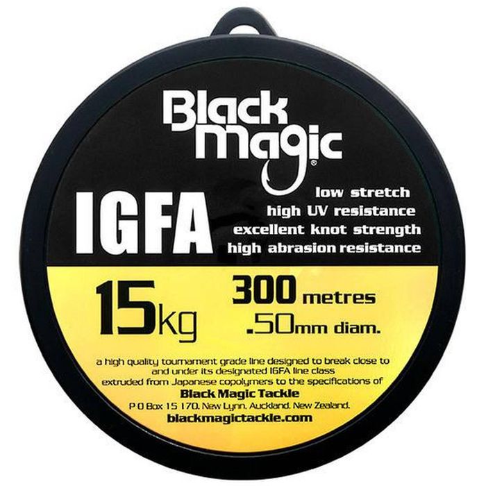 Black Magic 300m IGFA Clear Monofilament Fishing Line 15Kg