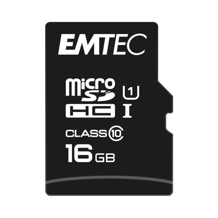 Emtec MicroSD Memory Card 16GB Class 10 With SD Adapter