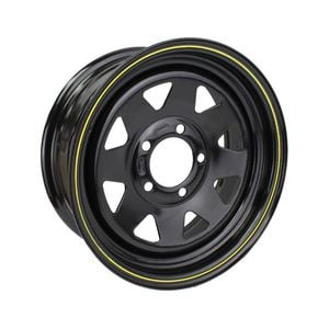 Sunrise Trailer 14" Sunraysia Steel Rim - Holden Ht, Black Powder Coated - Wrht14pb