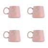 4PK Splosh Heartfelt Best Friends 440ml Stoneware Mug Coffee/Tea Cup - Pink