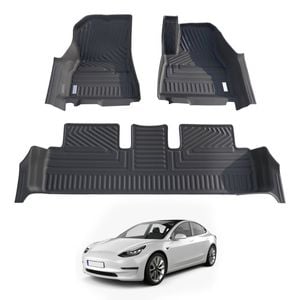 AUSGO Car Floor Mats for Tesla Model 3 2019-2023 All-Weather Floor Liners