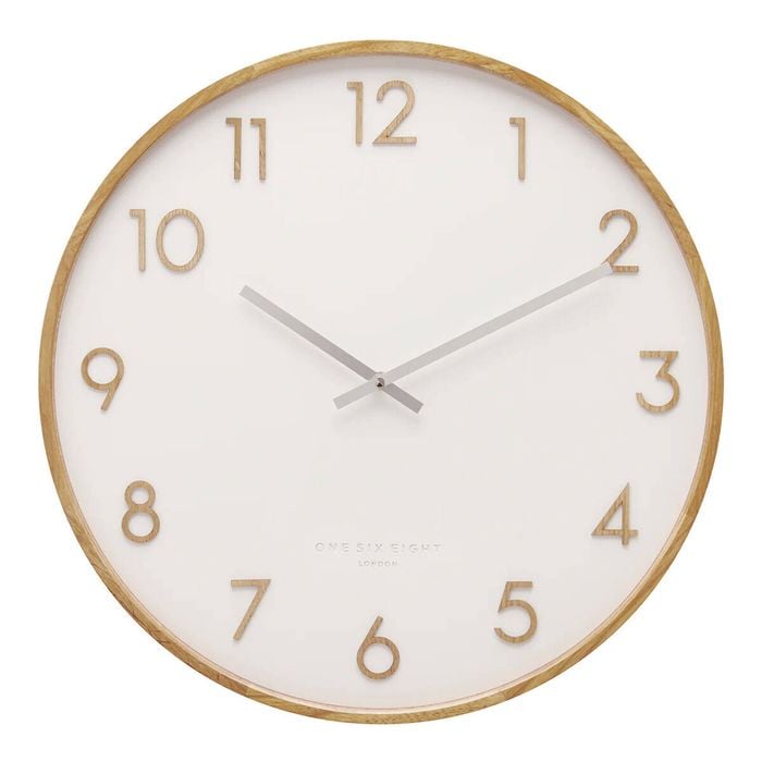 One Six Eight London  Scarlett White 50cm Wall Clock