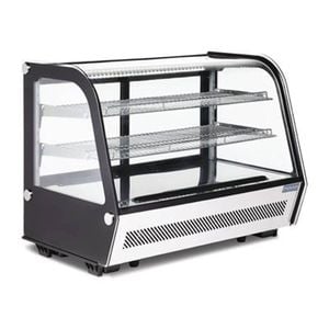 Polar Countertop Food Display Fridge G-series Energy Efficient Black 160ltr Commercial Catering Equipment
