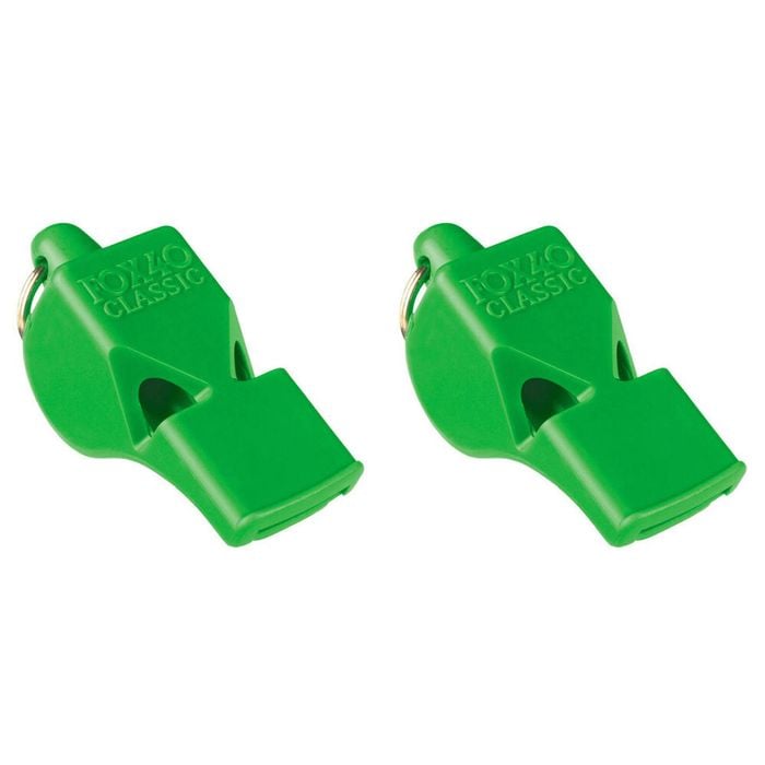 2PK Fox 40 Summit Classic Whistle Outdoor Sports Accessory Neon Green