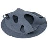 Costway Interactive Foldable Cat Tunnel 100cm Round Large Enrichment Play Felt Mat-Grey