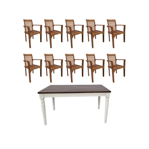 Elegance Living Bundle Indoor Dining Area Opura Family Set