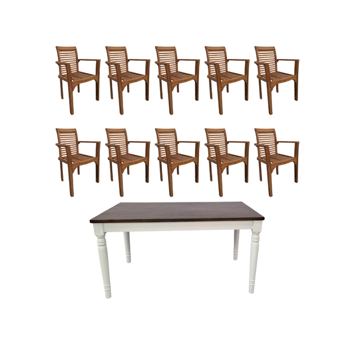 Elegance Living Bundle Indoor Dining Area Opura Family Set