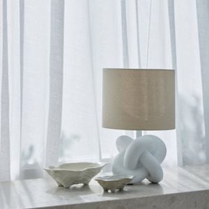 Amalfi Fia Knot Table Lamp Natural & White 30.5x30.5x50cm