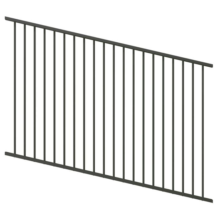 ProtectorAl 350 - 1200 x 1200mm Woodland Grey Raked Up to 15º Flat Top Pool Fence Panel