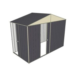 Build-a-Shed 3.0 x 1.5 x 2.3m Gable Single Sliding Side Door Shed - Grey