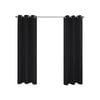 Windoware 180 x 223cm Black Urban Room Darkening Eyelet Curtain - 1 Pack - Black
