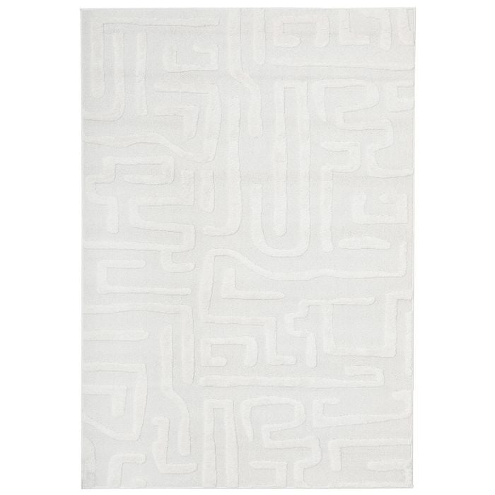 The Rug Connection Elias Arlo Off White 290x200cm - Large Pet Friendly Indoor Floor Rug