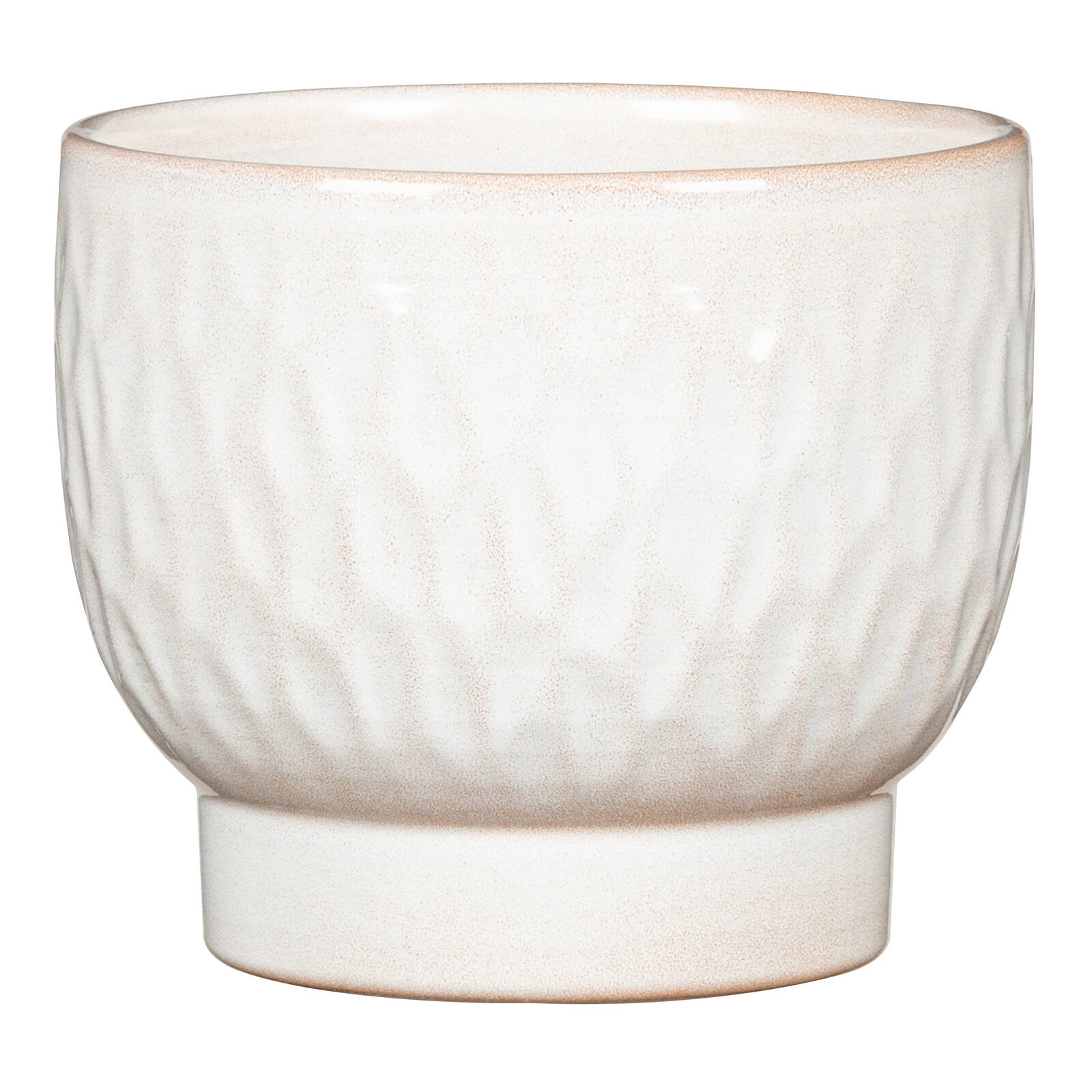Scheurich 18 x 15.5cm White Zen Textured Indoor Pot - White