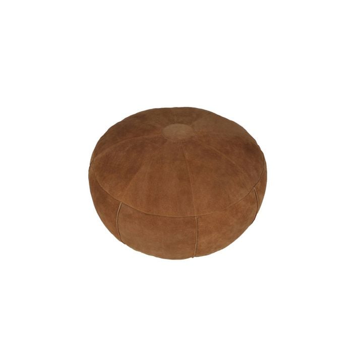 Huxford Grove The Willow Filled Ottoman Seat/chair/footstool Round 60x30cm Camel