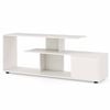 Costway 55" Tv Stand 3tier Media Console Table Entertainment White