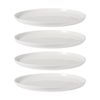 4x Maxwell & Williams White Basics Porcelain High Rim Plate Dinnerware 23cm