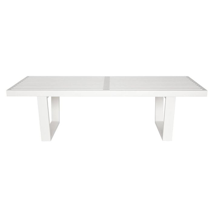 Sk Designer Living | Replica George Nelson Platform Bench | 122cm - Bone White