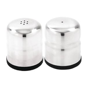 Olympia Mini Salt And Pepper Shaker Set Stainless Steel 50ml 50x40mm Tableware Catering Supplies