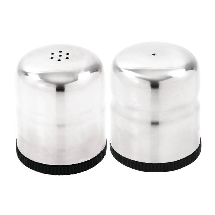 Olympia Mini Salt And Pepper Shaker Set Stainless Steel 50ml 50x40mm Tableware Catering Supplies
