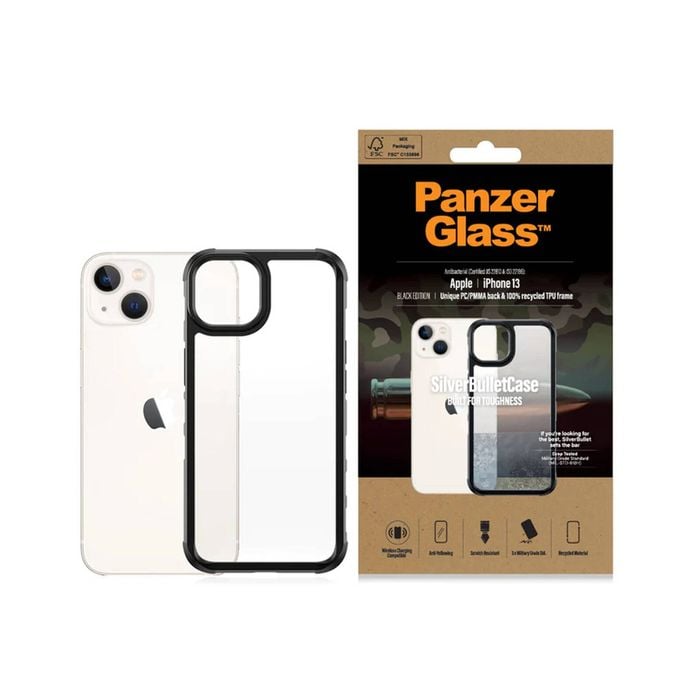 PanzerGlass SilverBullet Case Cover For iPhone 13  - Black