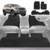 6D Diamond Car Floor Mats for Ford Everest 2015-2021-Ultimate Set-Black-Outback GT