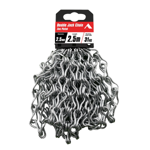 Pinnacle 2.5mm x 2.5m Zinc Plated Double Jack Chain