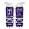 AFL Tritan Drink Water Bottle 650ml - Fremantle Dockers - 4 Wrist Bands - Straw