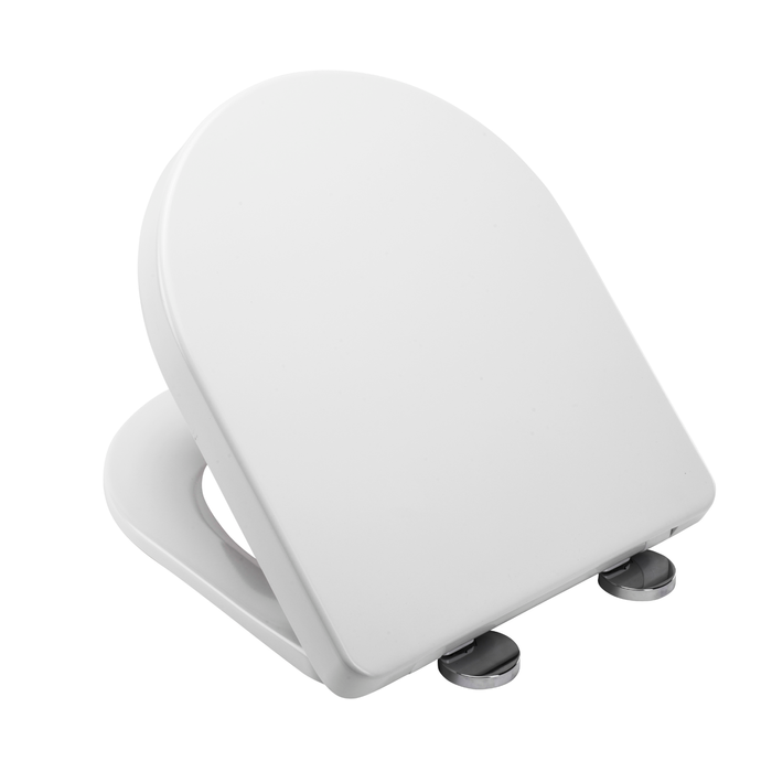 Croydex Flexi-Fix Plus Eyre Soft-Close White Toilet Seat