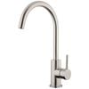 Foreno Stainless Steel E-Steel Minimal Gooseneck Sink Mixer