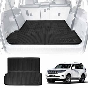 Cargo Rubber Waterproof Mat Boot Liner Cover for TOYOTA PRADO 150 Series 7 Seater 2009-2024