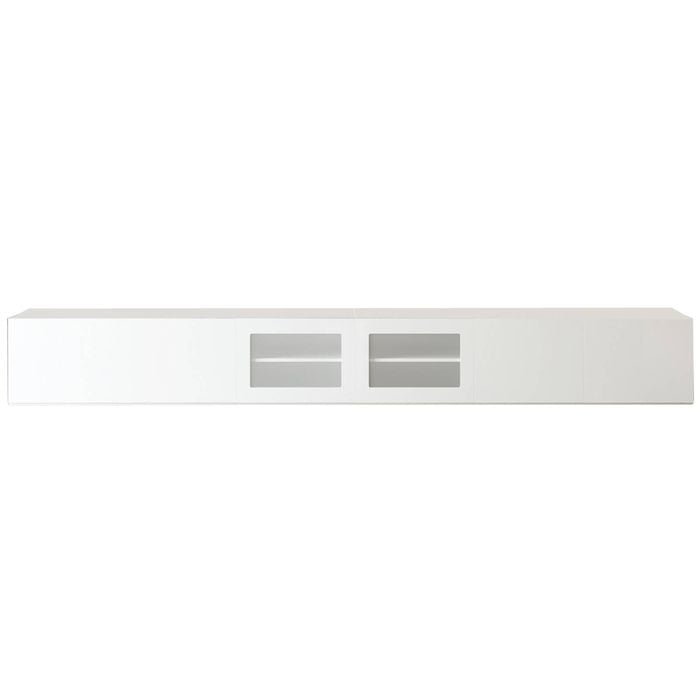 3.6m Glacia White Floating TV Cabinet