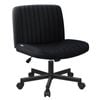 ALFORDSON Armless Office Chair Fabric Black