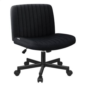 ALFORDSON Armless Office Chair Fabric Black