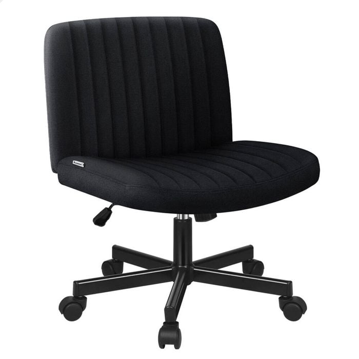ALFORDSON Armless Office Chair Fabric Black