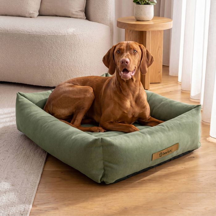 Charlie's Brooksy Woven Dog Bed Olive Large