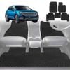 6D Diamond Car Floor Mats for VolksWagen Touareg 7P, CR2018-Current-Full Set-Black-Outback GT