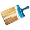 Lynn & Liana Acacia Ocean Vibes Wooden Resin Cheese Board Large Serving Platter