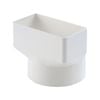 Marley Rectangular 100 x 50mm Square to Round 90mm Adaptor