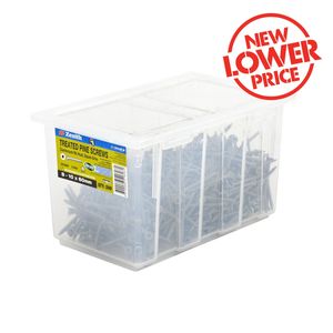Zenith 8 - 10 x 60mm Tufcote Countersunk Rib Head Treated Pine Screws - 500 Pack