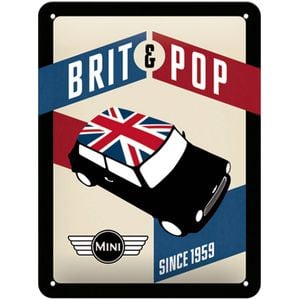 Nostalgic Art 15x20cm Small Wall Hanging Metal Sign Mini Brit Pop