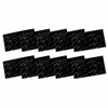 SOGA Peel & Stick Floor and Wall Tiles 30 x 60cm 10 Pack Black Faux Marble