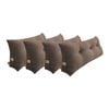 SOGA 4x 100cm Coffee Wedge Pillows