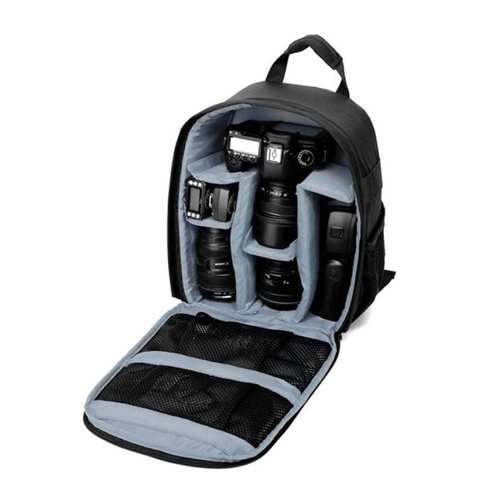 Catzon SLR/DSLR Camera Bag Waterproof for Canon Sony Digital Lens Medium-Gray
