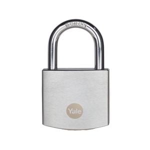 Yale 40mm Chrome Finish Brass Padlock