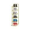 SOGA 6 Tier Gold Metal Shoe Organiser