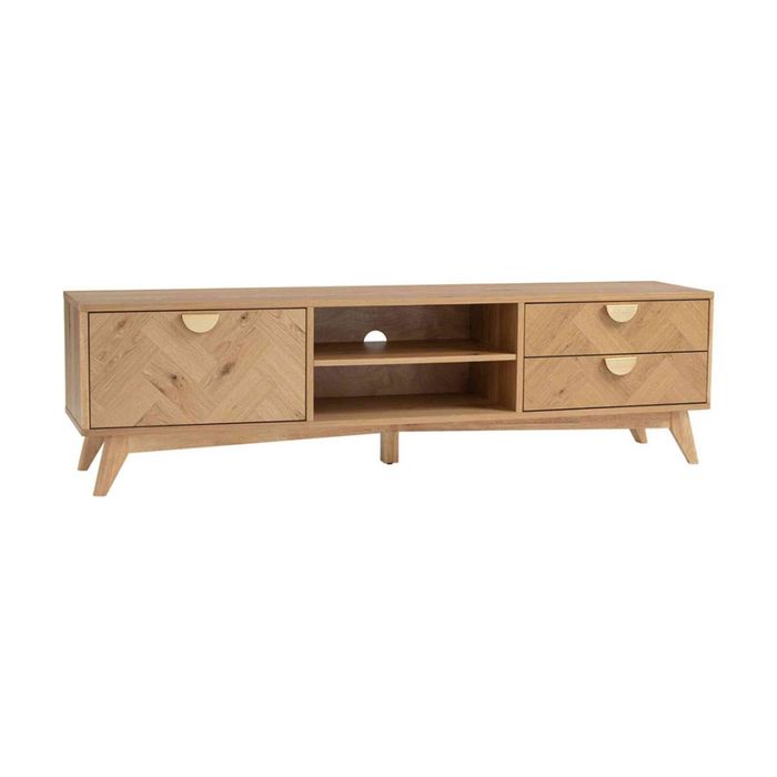 Modern Furniture LOFTUS Entertainment TV Unit 180cm - Oak