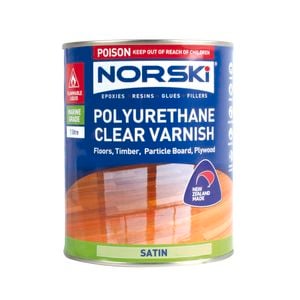 Norski 1L Satin Polyurethane Varnish